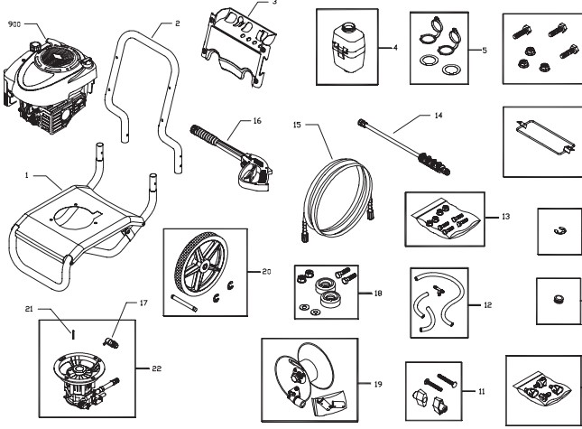 Craftsman Pressure Washer 020234-0 Parts